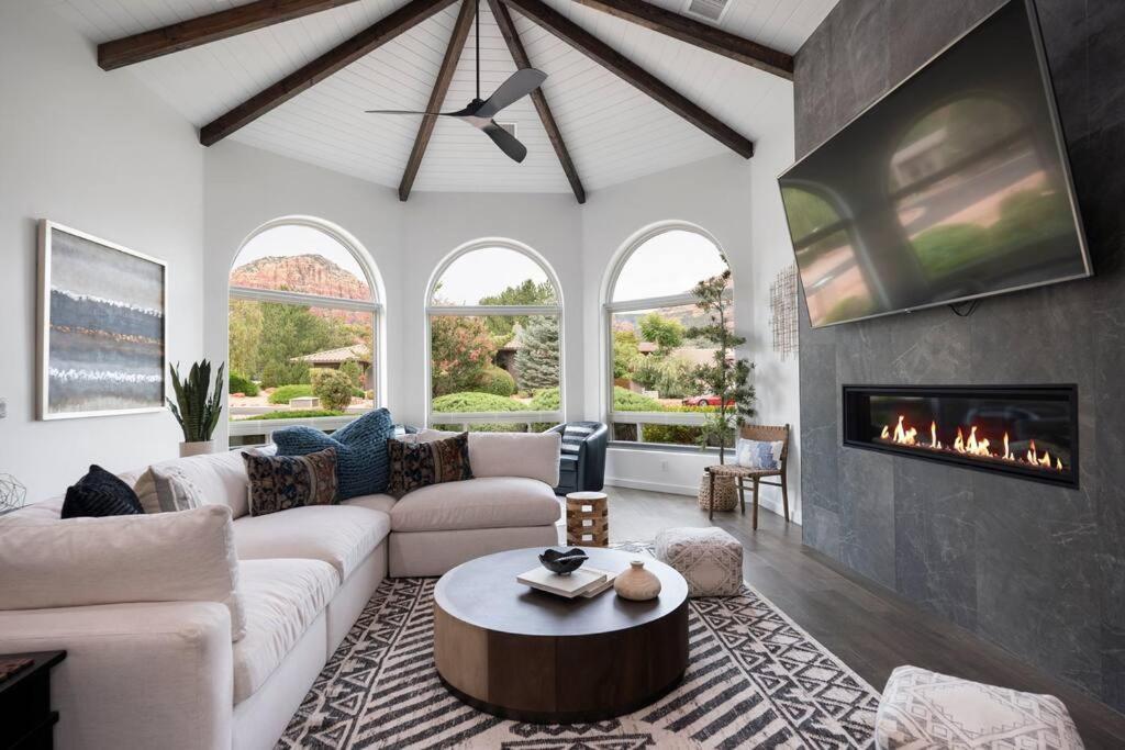 Amazing Luxury Home With Hot Tub & Views Sedona Exterior foto